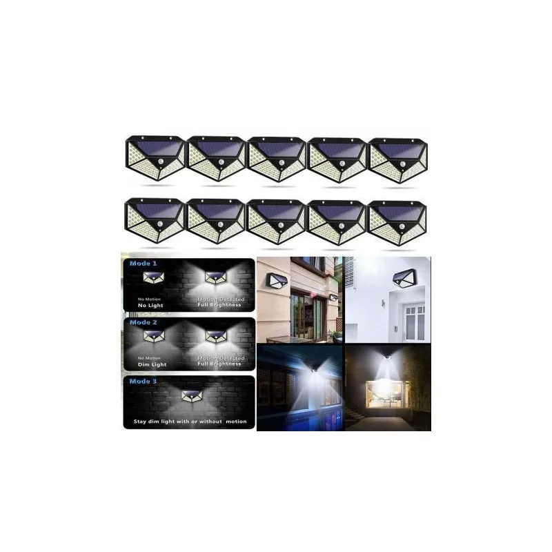 Set 20 Lămpi Solare Jortan 100 LED, Senzor Mișcare, IP65