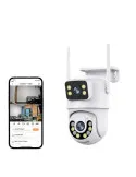 Camera video dubla 360 WiFi , Jortan 6MP, JTZ-9697 + CARD 32 GB