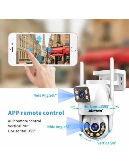 Camera video dubla 360 WiFi , Jortan 6MP, JTZ-9697 + CARD 32 GB