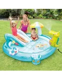 Piscina model Crocodil & Tobogan si fantana arteziana pentru copii 2.01x1.70x0.84 m - Intex