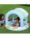 Piscină Bestway pentru Copii cu Acoperiș UV, Model Înghețată, Ø104x84 cm