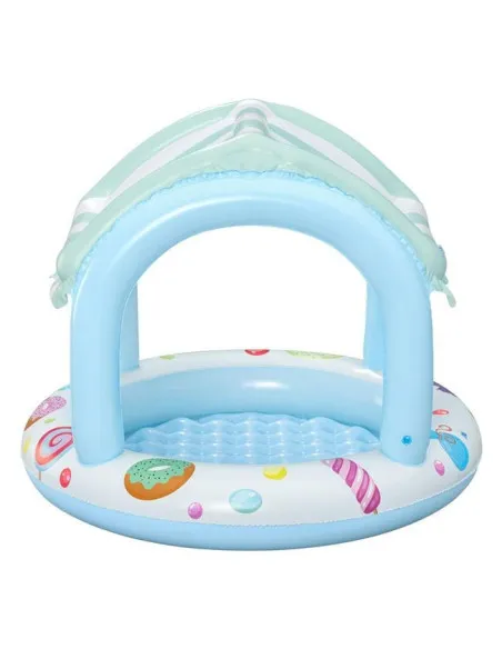 Piscină Bestway pentru Copii cu Acoperiș UV, Model Înghețată, Ø104x84 cm