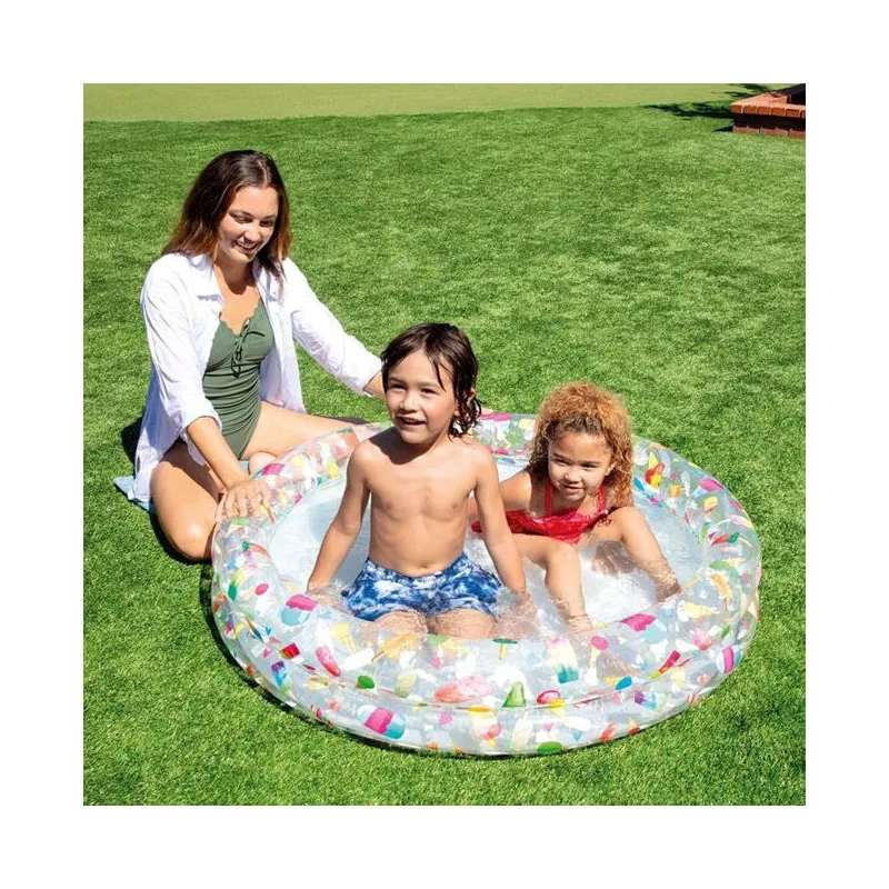 Piscina copii model Flamingo si fructe 122x25cm