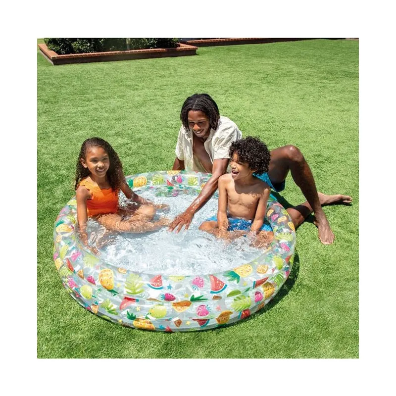 Piscina copii model Flamingo si fructe 122x25cm