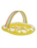 Piscină Gonflabilă Acoperită pentru Copii, Model Curcubeu, 144x128x84 cm