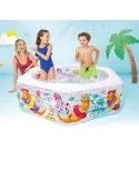 Piscină Gonflabilă Intex cu Peștișori pentru Copii, 191x178x61 cm, 510 L, 3 Inele