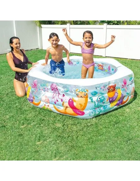 Piscină Gonflabilă Intex cu Peștișori pentru Copii, 191x178x61 cm, 510 L, 3 Inele