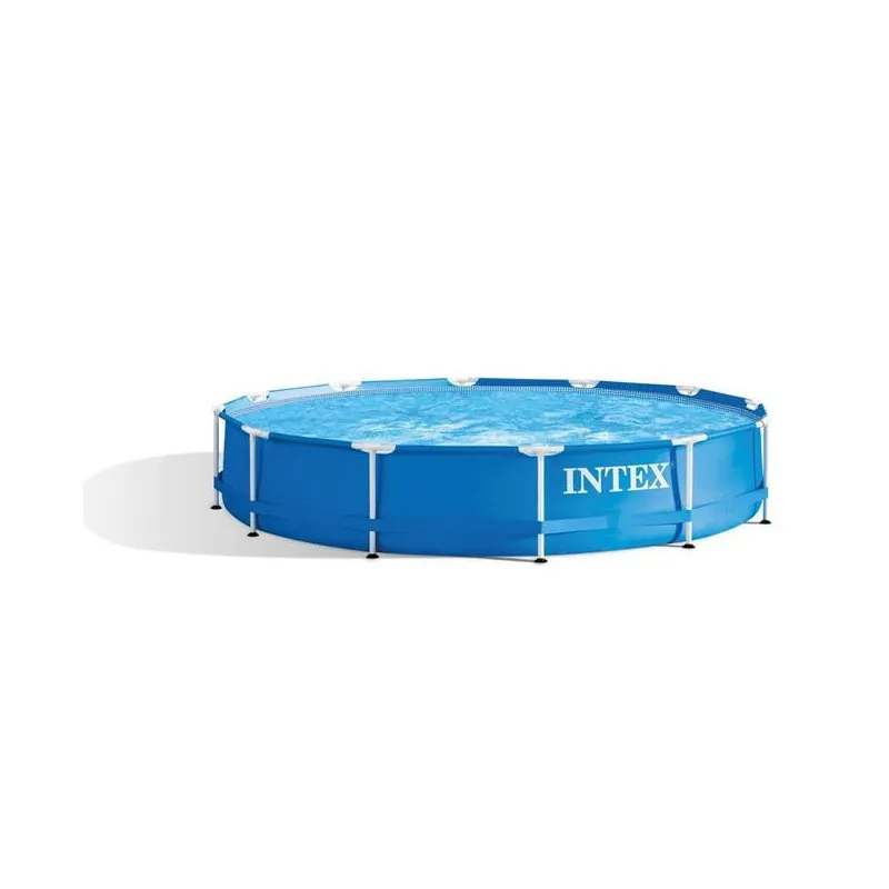 Piscină cu Cadru Metalic Intex Prism, Rotundă, Ø366x76 cm, 6503 L, cu Pompă Filtru