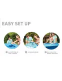 Piscină cu Cadru Metalic Intex Prism, Rotundă, Ø366x76 cm, 6503 L, cu Pompă Filtru