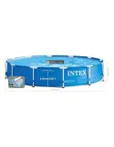 Piscină cu Cadru Metalic Intex Prism, Rotundă, Ø366x76 cm, 6503 L, cu Pompă Filtru