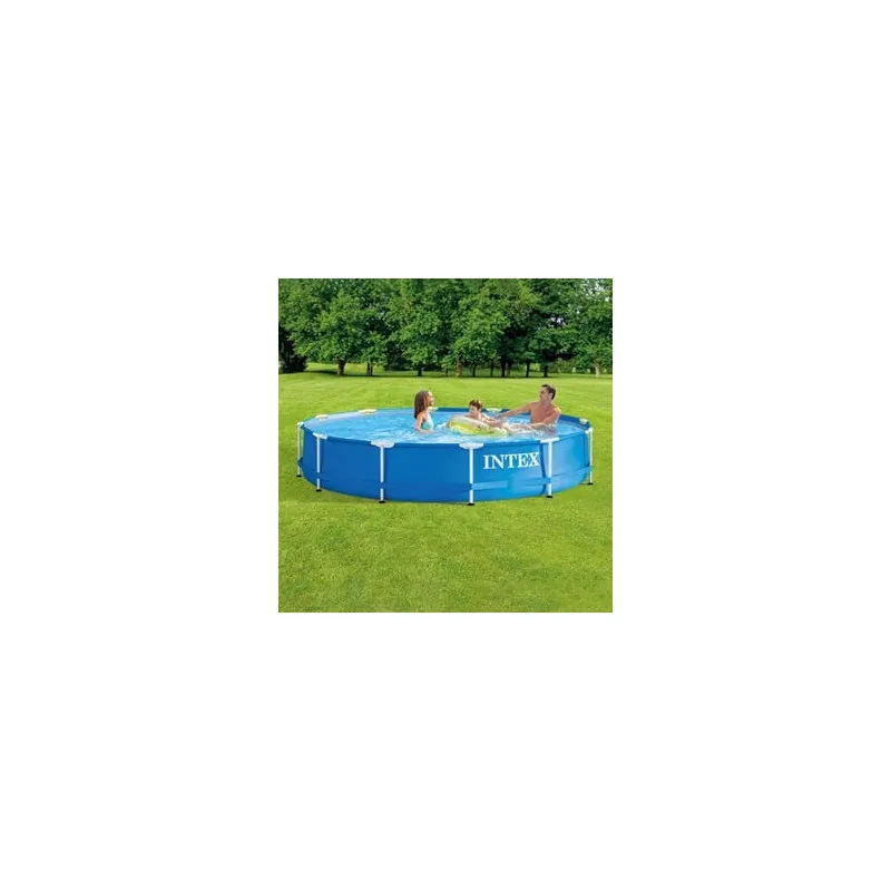 Piscină cu Cadru Metalic Intex Prism, Rotundă, Ø366x76 cm, 6503 L, cu Pompă Filtru