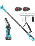 Mini Drujba 6 inch cu Brat Telescopic 2m, 48V, 2 Acumulatori, Unghi Reglabil de taiere-08