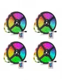 Set 4 x Banda led rgb , culoare multicolor cu telecomanda 5 M