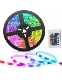 Set 4 x Banda led rgb , culoare multicolor cu telecomanda 5 M