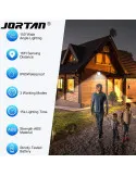Proiector LED 400W cu panou solar, senzor lumina,IP 66, telecomanda model nou