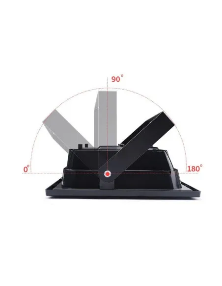Set 2 x Proiector 100w cu panou solar Jortan , 6500k, IP66, telecomanda, indicator baterie