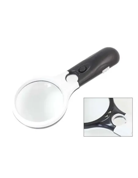 Lupa profesionala cu iluminare LED pe baterii si maner ergonomic