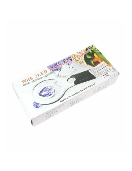 Lupa profesionala cu iluminare LED pe baterii si maner ergonomic