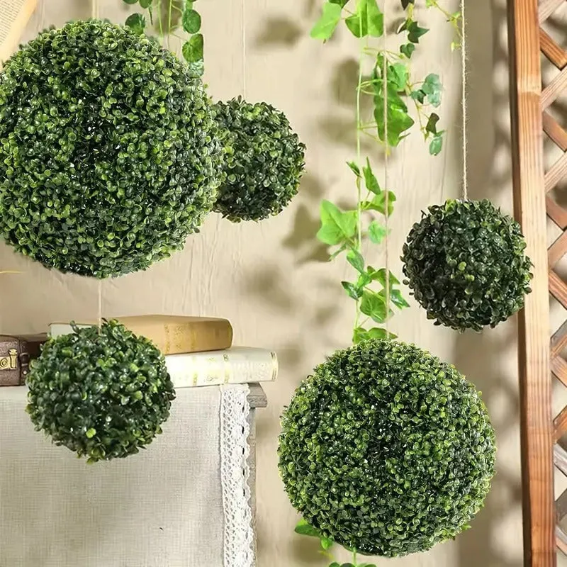 Sfera artificiala de cimisir, 23 cm verde