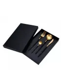 Set 4 tacamuri DeLuxe Roz / Turcoaz, 28.3 x 14.7