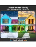 Lumini Permanente Exterior INZIDOL RGB 100FT IP67 App