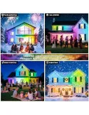 Lumini Permanente Exterior INZIDOL RGB 100FT IP67 App