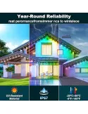 Lumini Permanente Exterior INZIDOL RGB 100FT IP67 App