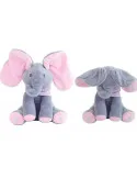 Elefant interactiv Peek-a-Boo din pluș