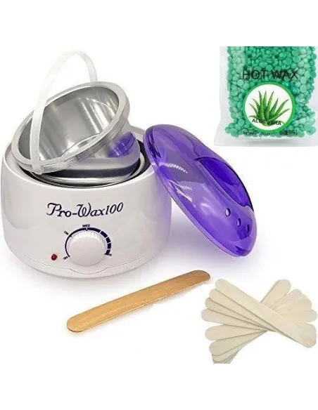 Kit epilare: Incalzitor de ceara + Benzi epilat +
