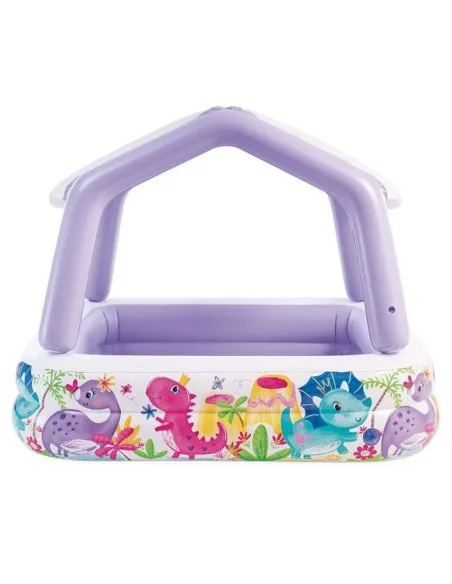 Piscină Acoperită Sun Shade Intex pentru Copii, 157x157x122 cm, 295 L, cu Copertină Detașabilă
