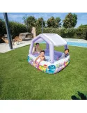 Piscină Acoperită Sun Shade Intex pentru Copii, 157x157x122 cm, 295 L, cu Copertină Detașabilă