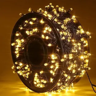 Instalatie LED sir 50m, cu 240 led mare tip diamant, IP 44, 8 jocuri de lumini 2