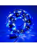 Instalatie LED sir 50m, cu 240 led mare tip diamant, IP 44, 8 jocuri de lumini