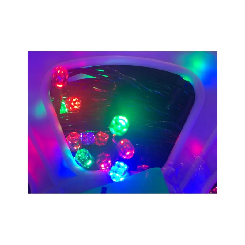 Instalatie LED rola, 100m , 600 LED-uri mari tip diamant, diverse culori