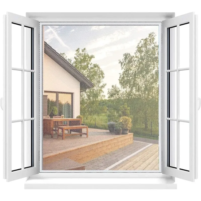 Set 2 plase anti-insecte magnetice pentru fereastra 150x180cm