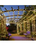 Set 2 x Instalatie LED pentru exterior cu incarcare solara