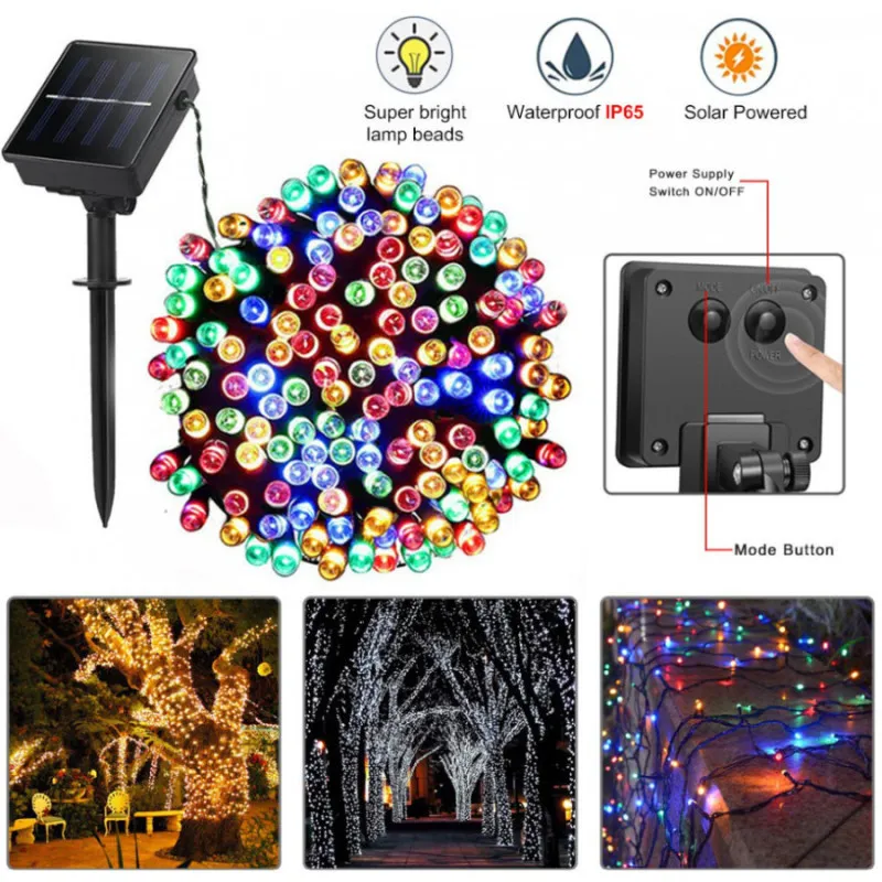 Set 2 x Instalatie LED pentru exterior cu incarcare solara