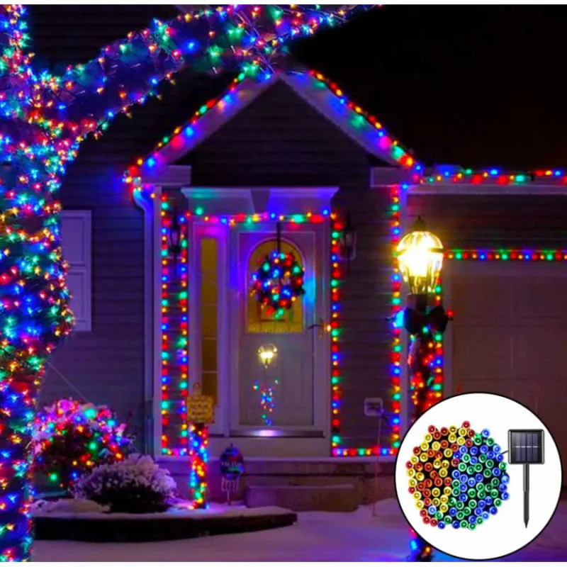Set 2 x Instalatie LED pentru exterior cu incarcare solara