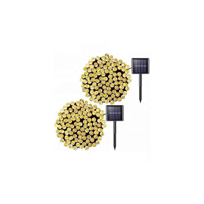 Set 2 x Instalatie LED pentru exterior cu incarcare solara