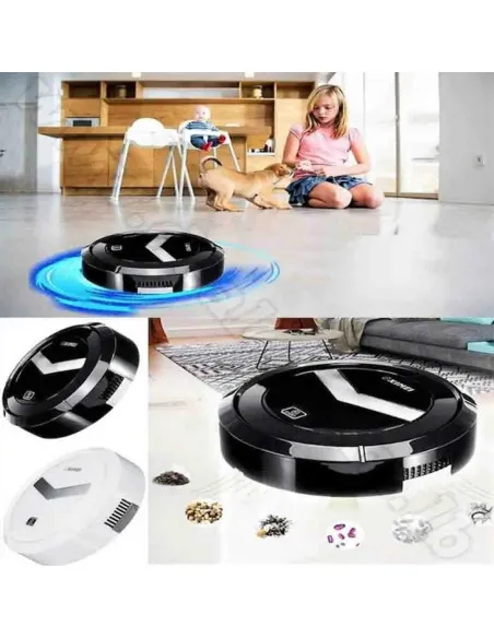 Robot aspirator smart 3 in 1, Ximeijie, Negru