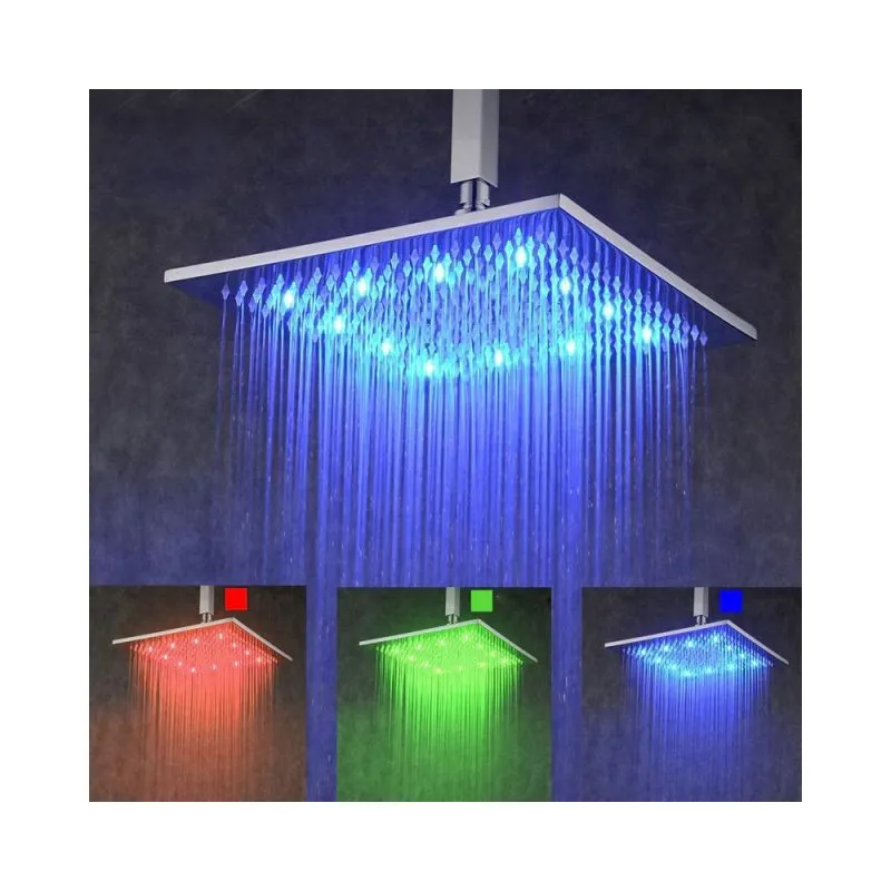 Para de dus XXL cu LED si senzor de temperatura