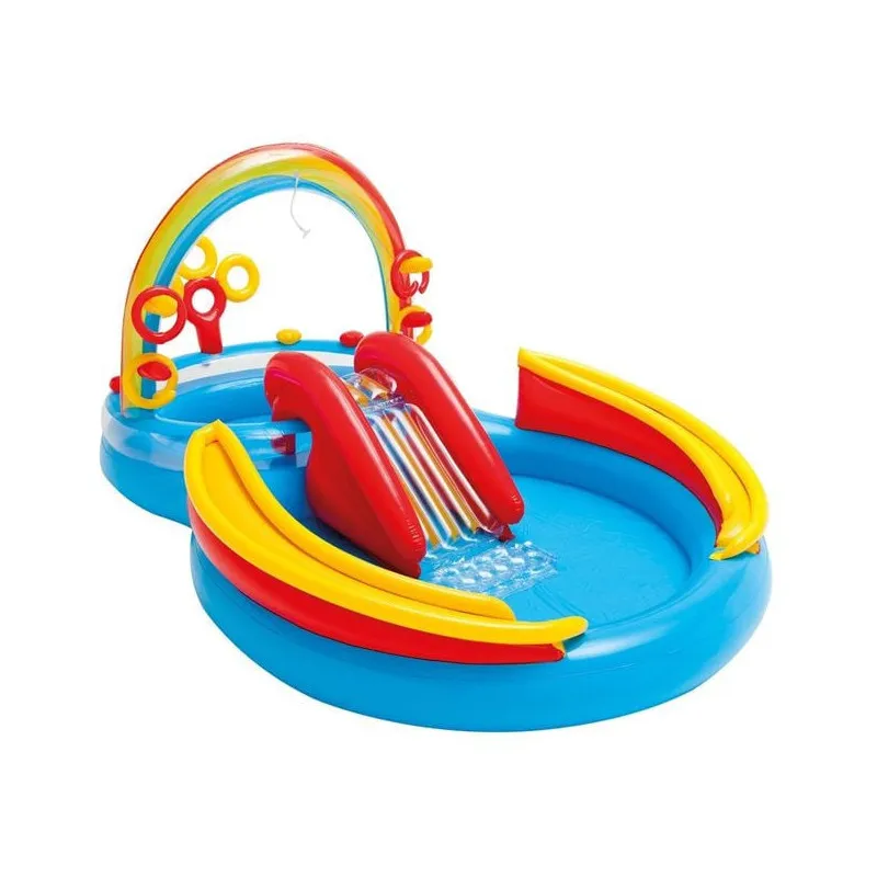 Piscina gonflabila cu tobogan