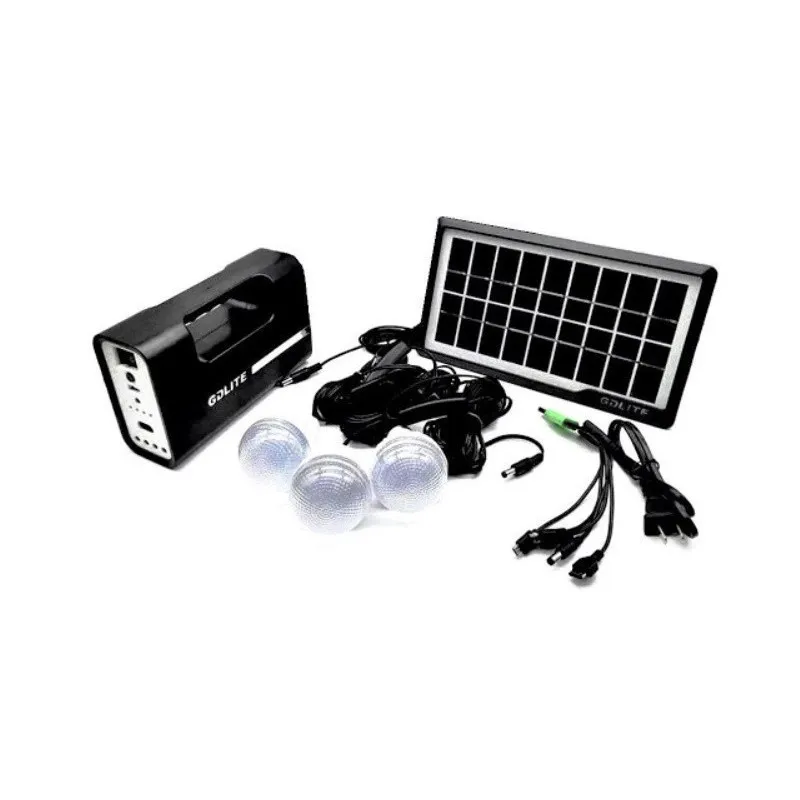 Kit lanterna cu panou solar, 3 becuri LED SMD