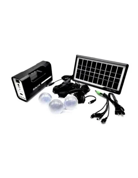 Kit lanterna cu panou solar, 3 becuri LED SMD