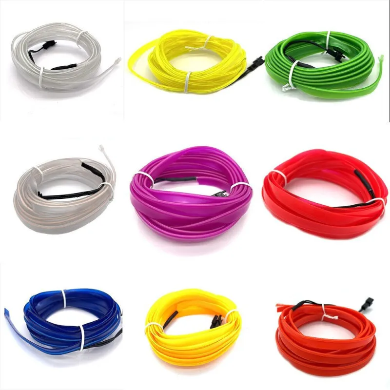 Banda decorativa auto LED 3 metri, pentru interior