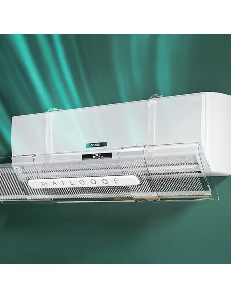 Deflector Aer Condiționat Transparent, Reglabil 53-94 cm, Lățime 18 cm