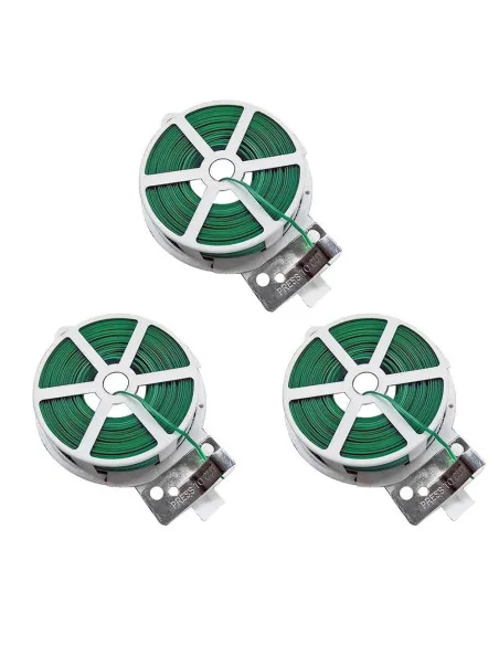 Set 3 x rola cu sfoara de plastic pentru legat plante 50 M