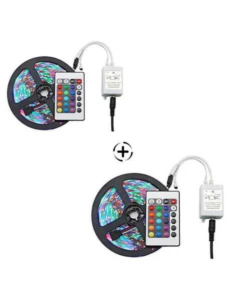 Set 1+1 Banda LED multicolor, lungime 5 metri