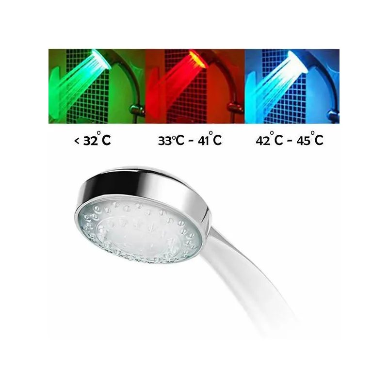 Cap de dus cu led colorat