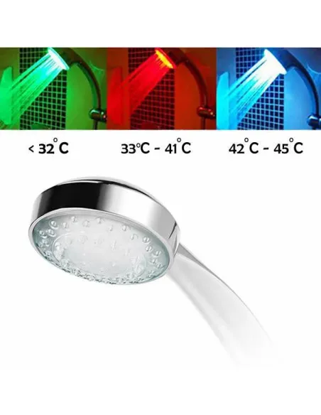 Cap de dus cu led colorat